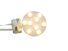 Лампа LED 9xSMD - G4, тёплый белый 2700K Ø 30 мм