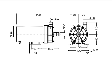 Насос для кондиционера Velair, 75W 35 л/мин