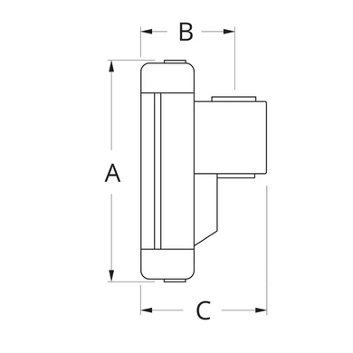 Каретка латы Ronstan Ballslide&trade; Series 8 92 х 51 мм