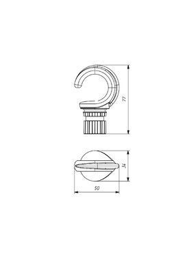 Комплект крючков BORIKA FASTen Hm273-2 black