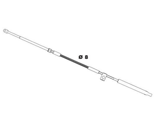 Кабель газу/реверсу Ultraflex MACH36 - 8 ft (2.44 м)