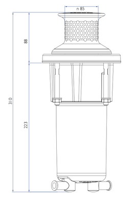 Шватовний шпіль VX Capstan 12V 800W