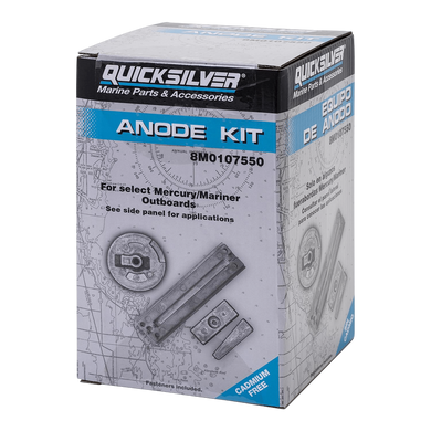 Комплект алюминиевых анодов Quicksilver 8M0107550 для Mercury Verado и OptiMax
