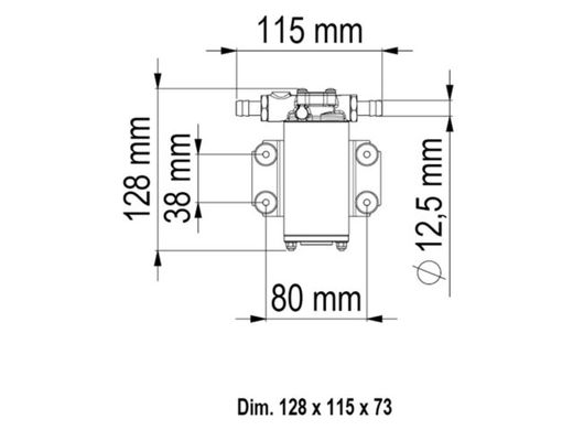 Насос для дизельного топлива Marco Dieselpump UP2, 12V, 10 л/мин, 1,5 Bar