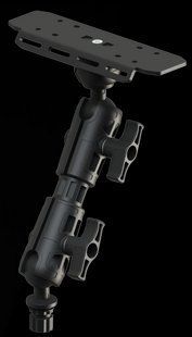 Нахильна алюмінієва платформа для ехолота BORIKA FASTen SLr220-2 для монітора 9-12" з 2 кульовими з'єднаннями