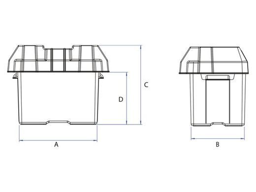 Акумуляторний бокс Talamex 205 x 135 x 159 мм
