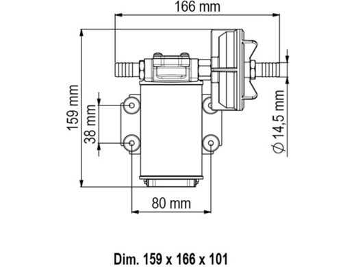 Насос для дизельного топлива Marco Dieselpump UP3, 12V, 15 л/мин, 2,0 Bar