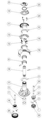 Кольцо Stripperring лебёдки Lewmar 30/40ST