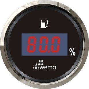 Указатель уровня топлива цифровой WEMA Silverline - Чёрный