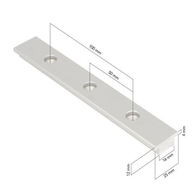 Погон стаксель-шкота Т-образный Pfeiffer Marine 25 x 4 мм 1,5 м