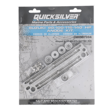 Комплект алюмінієвих анодів Quicksilver 8M6007994 для Suzuki 90-140hp
