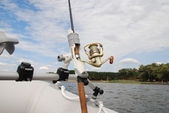 Тримач спінінга BORIKA FASTen HTr213 сірий з монтажною системою FMr125