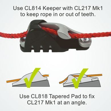 Стопор Clamcleat CL217 Mk1 Side Entry Mk1 Правий борт