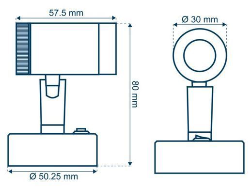 Приліжковий LED світильник Talamex 2W з диммером