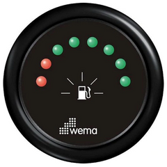 Указатель уровня топлива LED WEMA чёрный