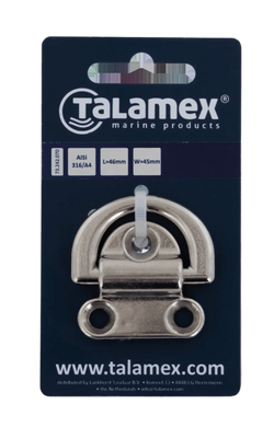 Обушок складаний, нержавіючий Talamex 46 х 45 мм