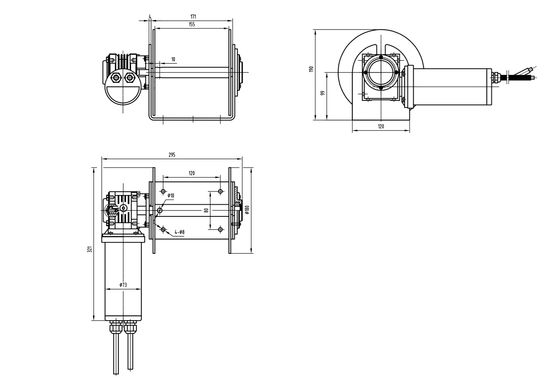 Барабанная лебёдка Savwinch 450 SS