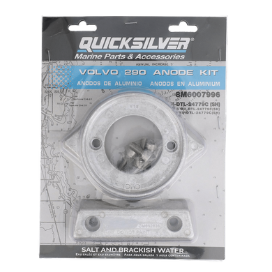 Комплект алюмінієвих анодів Quicksilver 8M6007996 для колонок Volvo 290