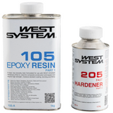 WEST SYSTEM A-Pack 205A 1,2 кг - Епоксидна смола 105 + Затверджувач 205