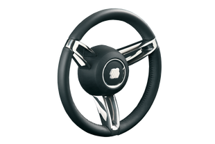 Штурвал Ultraflex Boccanegra чорний, 350 мм