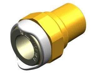Адаптер Whale Quick Connect 1/2" NPT зовнішня різьба, латунь - 15 мм