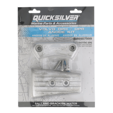 Комплект алюмінієвих анодів Quicksilver 8M6007999 для колонок Volvo DPH/DPR
