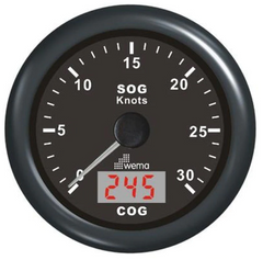 Спідометр WEMA GPS/Speed/Compass чорний 30kn - 54 км/год