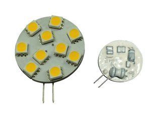 Лампа LED 10xSMD - G4, білий теплий 2800K &Oslash; 30 мм
