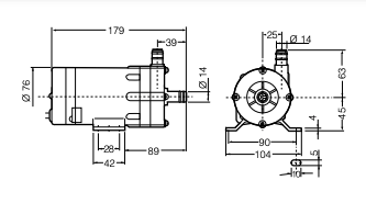 Насос для кондиціонера Velair, 31W 15 л/мин