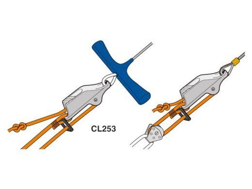 Стопор Clamcleat CL253 для трапеции и оттяжки