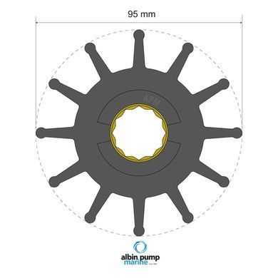 Крыльчатка Albin Premium Impeller &Oslash;95,0 мм PN 06-02-028