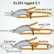 Стопор Clamcleat CL253AN Trapeze & Vang Cleat