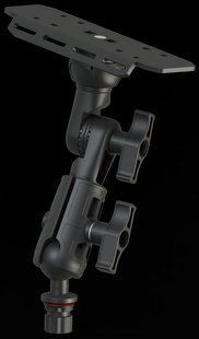 Наклонная алюминиевая платформа для эхолота BORIKA FASTen SLr220-3 для монитора 9-12" черная