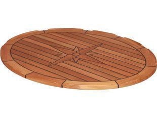 Тиковая столешница Ellips 60 x 80 см