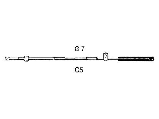Кабель газа/реверса Ultraflex C5 -6 ft (1,83 м)