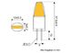 Лампа LED G4, білий теплий 3000K Ø 12 x 37,5 мм